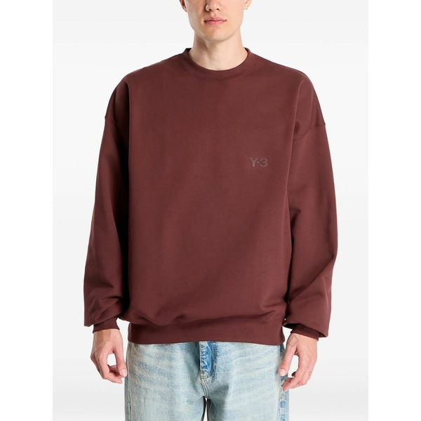 ワイスロバート・エドワード・リー メンズ パーカー・スウェットシャツ アウター  y-3 crew-neck sweater Brown