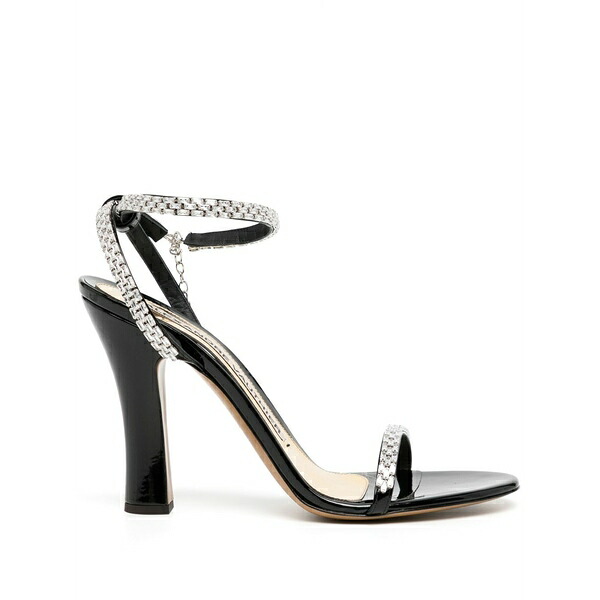 アレクサンドル・ボーティエ レディース サンダル シューズ Crystal-embellished sandals Black