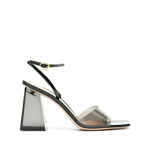 ジャンヴィト ロッシ レディース サンダル シューズ Cosmic 85粍 transparent sandals Black