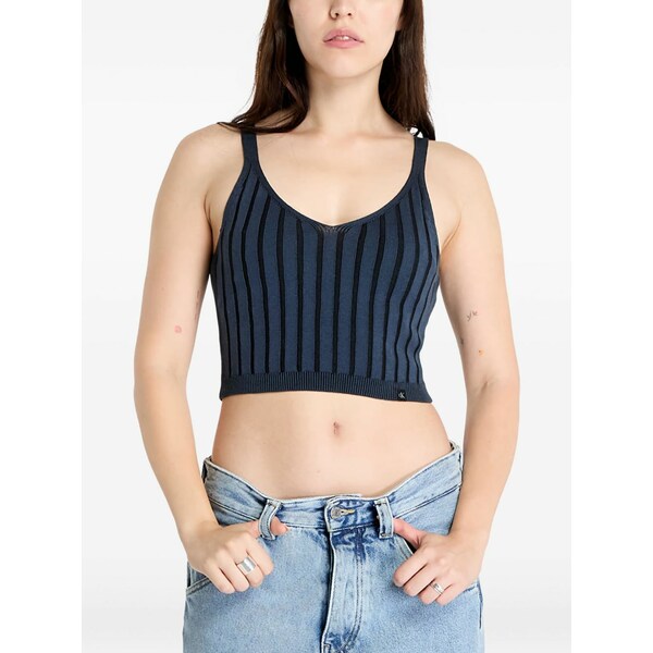 カルバンクライン レディース カットソー トップス Striped v-neck tank top Blue