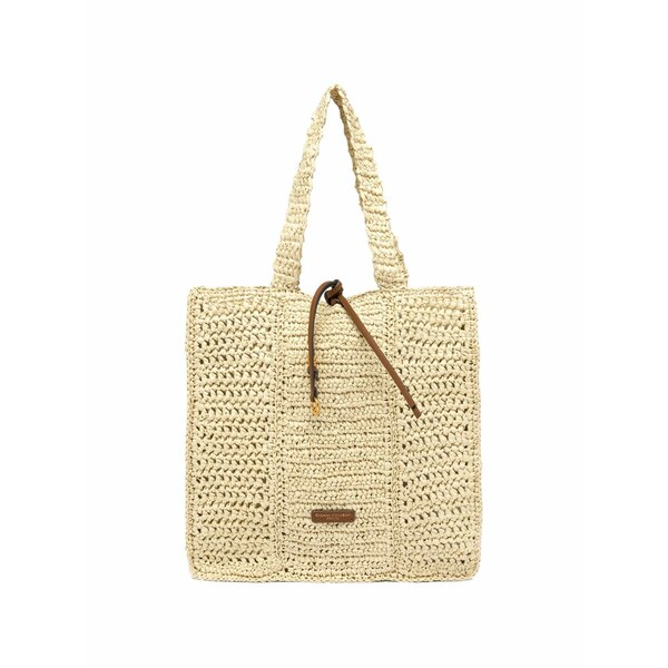 ジャンニ・キアリーニ レディース ショルダーバッグ 御徒面子 Nefeli woven shoulder bag Neutrals