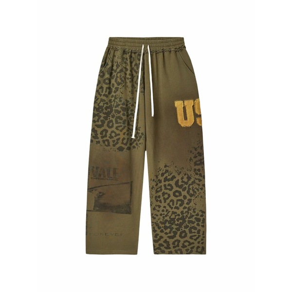 ベール メンズ カジュアルパンツ ボトムス Safari animal-print track pants Green｜asty 62,590円