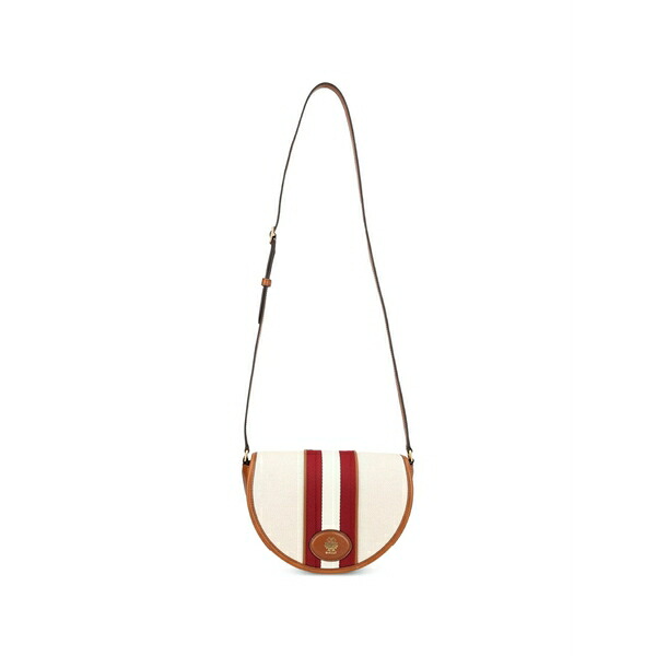 バリー レディース ショルダーバッグ 御徒面子 Stripe-detail leather-trim shoulder bag Neutrals