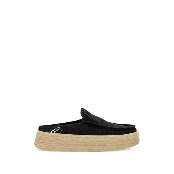 ヘイデュード レディース サンダル シューズ Austin platform backless espadrilles Black
