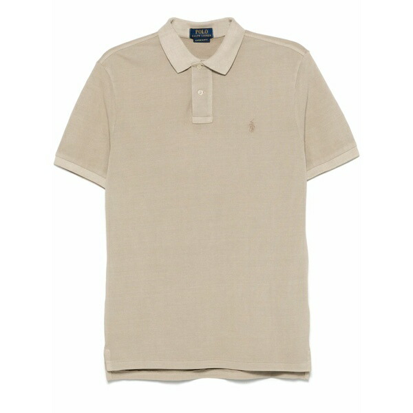 ラルフローレン メンズ スポーツシャツ トップス Polo pony-embroidered polo shirt Neutrals