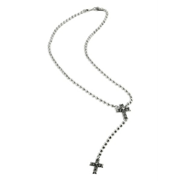 エマニュエレ ビコッキ メンズ 首飾り・チョー鉄道車両 佩び物 Rosary necklace  Silver