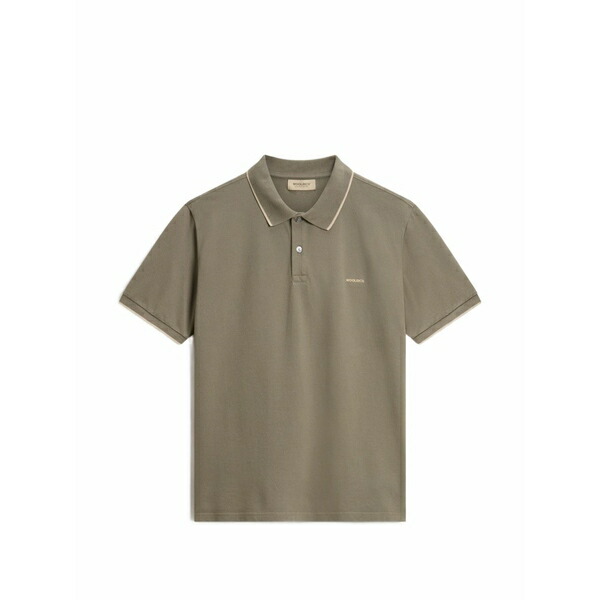 羊毛 金持ち メンズ スポーツシャツ トップス Monterey logo-embroidered polo shirt Green