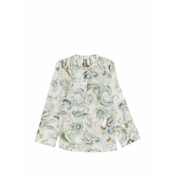 マレーラ レディース プルオーバー トップス Disco print-detail button-fastening shirt White
