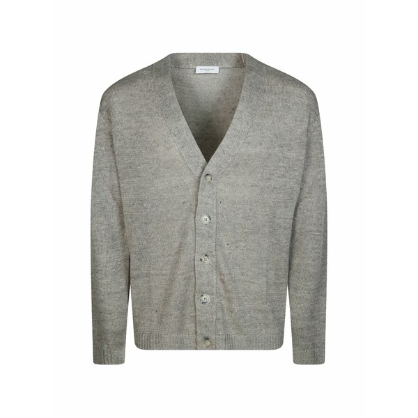 ダニエル フィエゾリ メンズ ジレー アウター Buttoned v-neck cardigan Grey