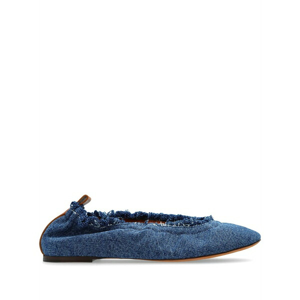 ランバン レディース サンダル シューズ Denim ballerina shoes Blue