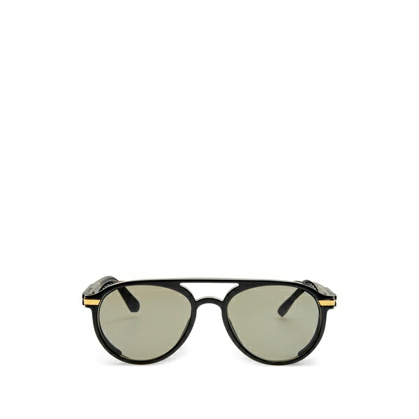 リンダ ファロー メンズ サングラス・アイウェア 付属物 Pilot-frame sunglasses Black