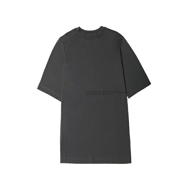 マルタンマルジェラ レディース 衣裳 トップス Slogan-print mini dress Grey