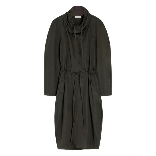 ルメール レディース 衣裳 トップス Vareuse raglan-sleeve drawstring MIDI dress Brown