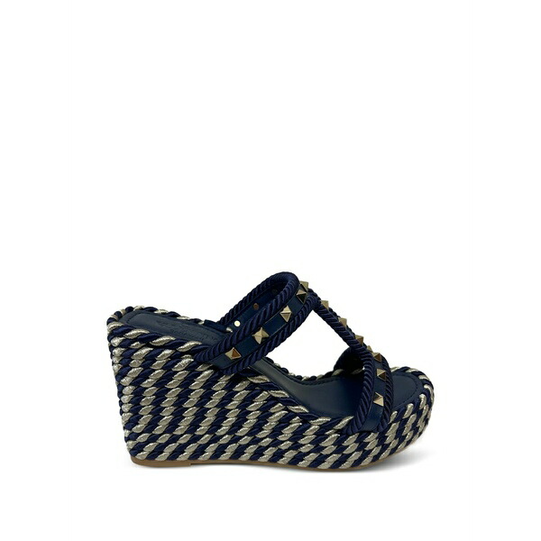 ヴァレンティノ ガラヴァーニ レディース サンダル シューズ Rockstud rope-detail sandals Blue