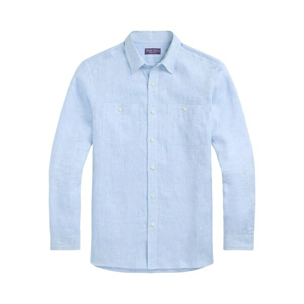 ラルフ・ローレン パープルレーベル メンズ プルオーバー トップス Chambray shirt Blue