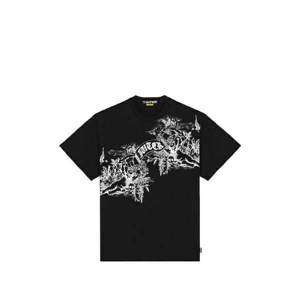 アイウーター メンズ ティーシャツ トップス Paradise print t-shirt Black