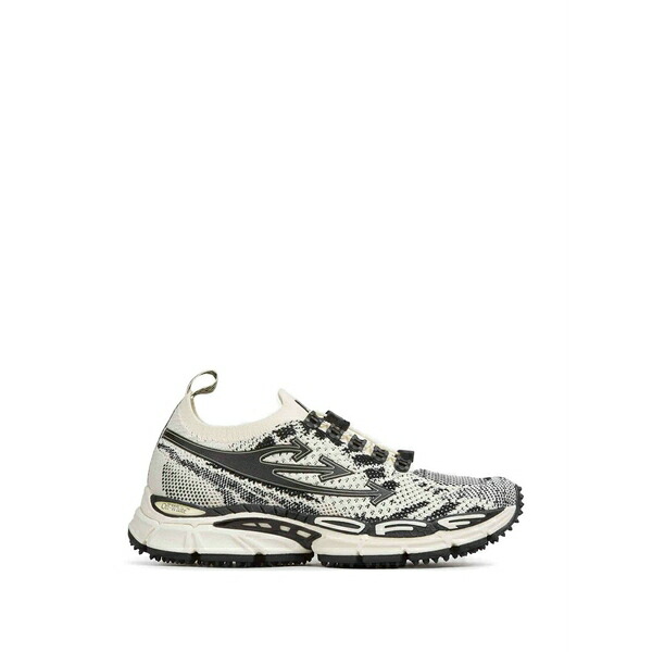 象牙色 レディース スニーカー シューズ Be right back knit light lace-up sneakers Black