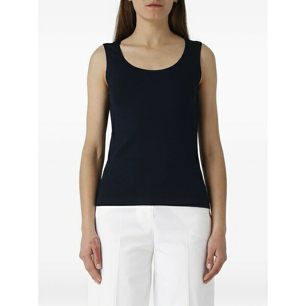 グランサッソ レディース カットソー トップス Scoop-neck top Blue
