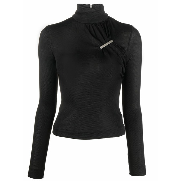 1017 蟻クス 9 エスエム レディース ティーシャツ トップス Gathered clip-design top Black