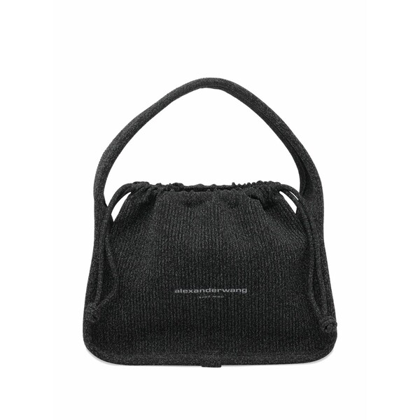 アレキサンダーワン レディース ショルダーバッグ 御徒面子 Reflective knit ryan small bag Black