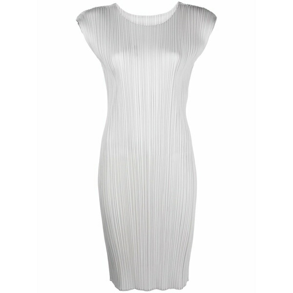 筋目 プリーズ イッセイ ミヤケ レディース 衣装 トップス Pleated short dress Grey
