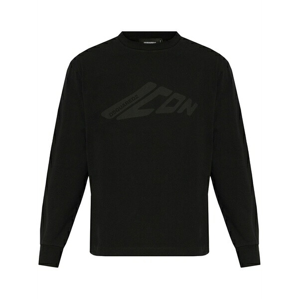 ディースクエアード メンズ パーカー・スウェットシャツ アウター Icon sweatshirt Black