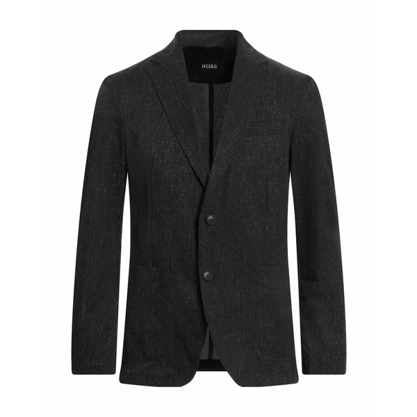 【送料無料】 ボス メンズ ジャケット&ブルゾン アウター Blazers Black|asty