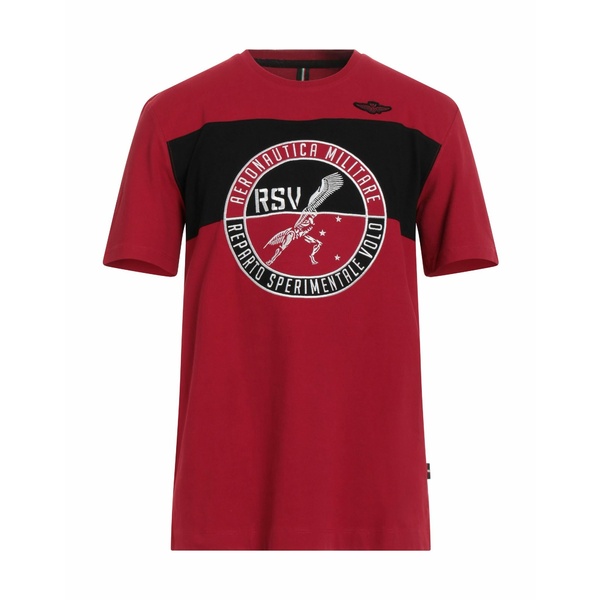 【送料無料】 アエロナウティカ ミリターレ メンズ Tシャツ トップス T-shirts Red