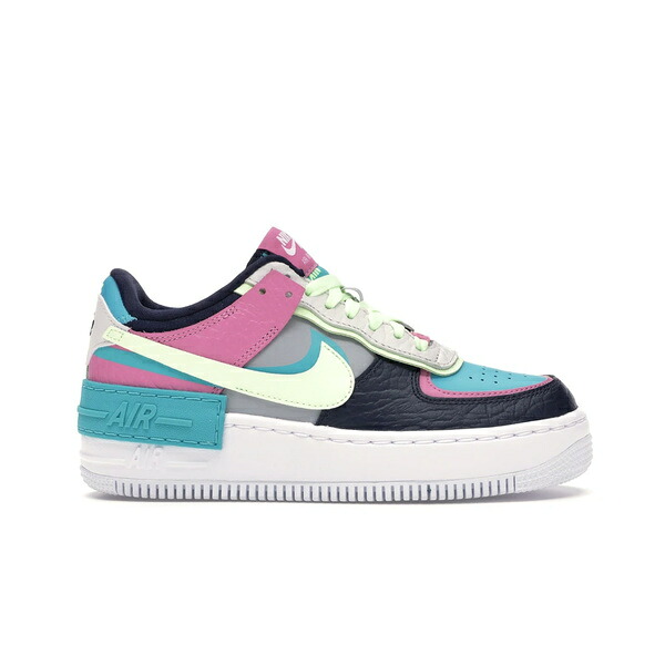 Nike ナイキ レディース スニーカー  【Nike Air Force 1 Low Shadow Barely Volt Oracle Aqua (Women\u0027s)】  大いさ US_7(24.0珊) Light Smoke Grey/Barely Volt-Oracle Aqua スニーカー-靴-レディース靴
