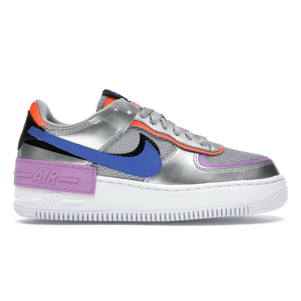 Nike ナイキ レディース スニーカー  【Nike Air Force 1 Low Shadow Metallic Silver (Women\u0027s)】  大いさ US_5.5(22.5糎) Metallic Silver/Fuchsia Glow-Hyper Crimson-Racer Blue 靴-レディース靴