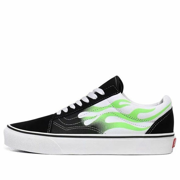 Vans バンズ メンズ スニーカー 【Vans Old Skool \u0027Flame Black White\u0027 VN0A4U3BXEY】  大いさ US_5(23.0糎) 靴-スニーカー-メンズ靴