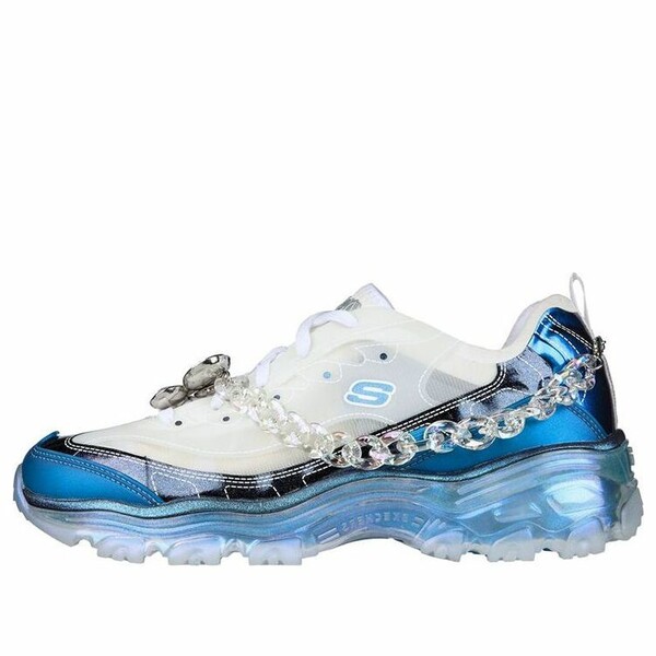 Skechers スケッチャーズ レディース スニーカー  【(WMNS) Skechers DLITES Crystal \u0027Floating Lady - White Blue\u0027 149745-WBL】  大きさ US_7(24.0糎)