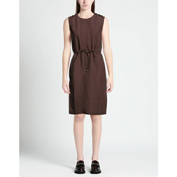 グッドふとんマーク取得 TRUSSARDI トラサルディ ワンピース トップス レディース Midi dresses Brown 通販 