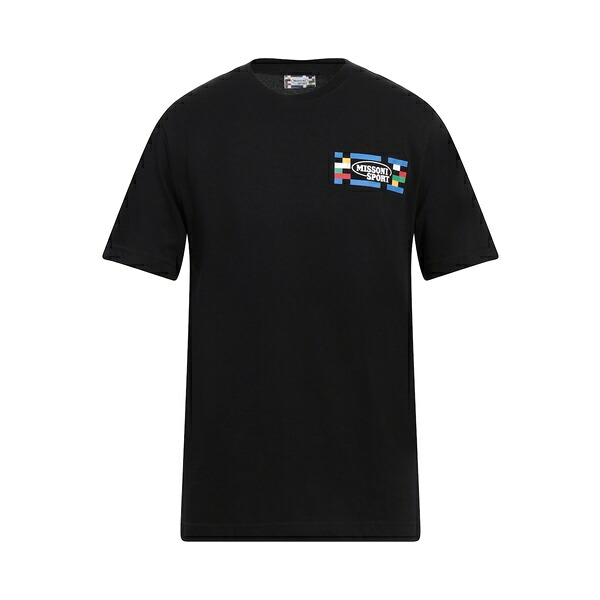 【送料無料】 ミッソーニ メンズ Tシャツ トップス T-shirts Black