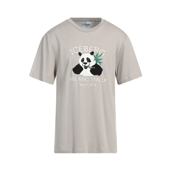 【送料無料】 アイスバーグ メンズ Tシャツ トップス T-shirts Grey|asty