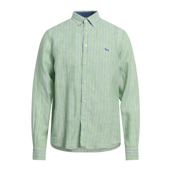 【貨物輸送無料】 ハーモント \u0026 知恵袋 メンズ プルオーバー トップス Shirts Green カジュアルシャツ-トップス-メンズファッション