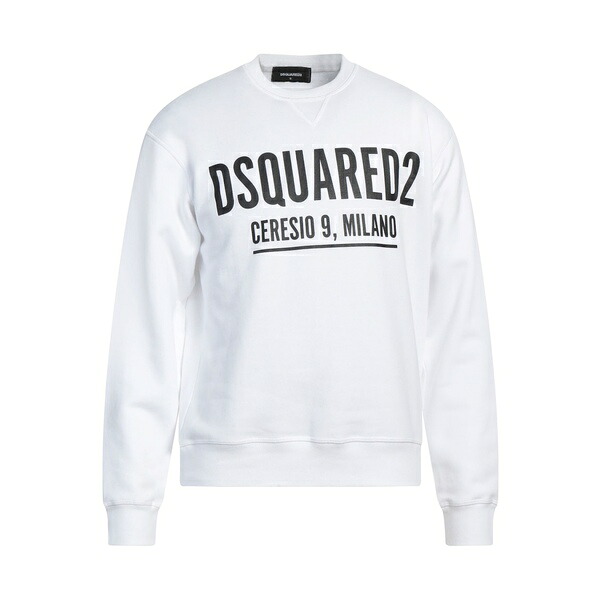 【送料無料】 ディースクエアード メンズ パーカー・スウェットシャツ アウター Sweatshirts White
