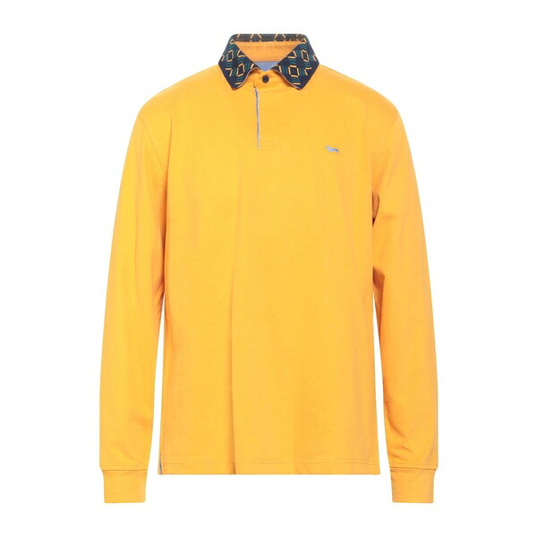 【送料無料】 ハーモント & ブレイン メンズ Tシャツ トップス Polo shirts Yellow