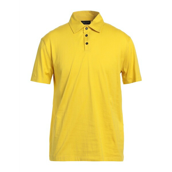 【貨物輸送無料】 ロベルトコリーナ メンズ プルオーバー トップス Polo shirts Yellow