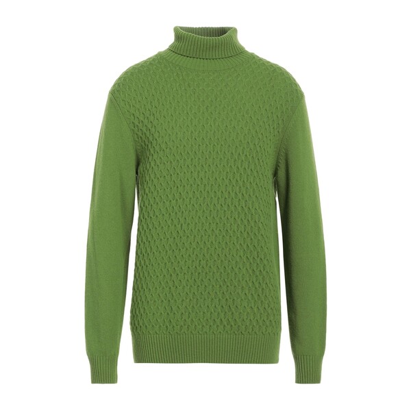 【貨物輸送無料】 アブ通貨価値 メンズ 編み物\u0026スウェーター アウター Turtlenecks Green