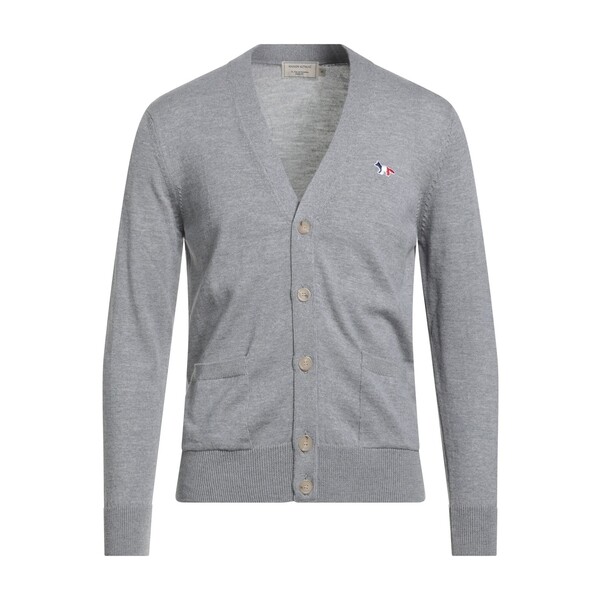 【送料無料】 メゾン キツネ メンズ カーディガン アウター Cardigans Grey