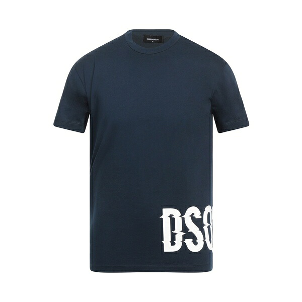 【送料無料】 ディースクエアード メンズ Tシャツ トップス T-shirts Blue|asty