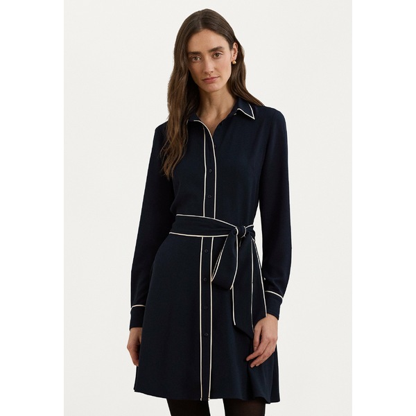 ラルフローレンパープルレーベル　リボン付き 長袖シャツワンピース ラルフローレンパープルレーベル リボン付き 長袖シャツ