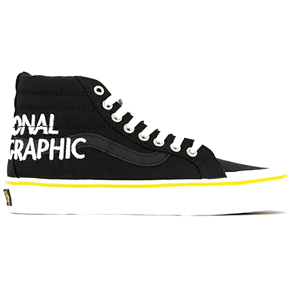 Vans バンズ メンズ スニーカー 【Vans Sk8-Hi National Geographic】 サイズ US_M_3.5 Black/White-Yellow|asty
