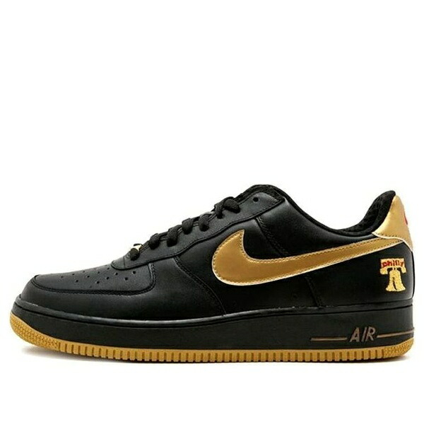 Nike ナイキ メンズ スニーカー 【Nike Air Force 1 Premium 'Black Metallic Gold' 309096-071】 サイズ US_10.5(28.5cm)｜asty