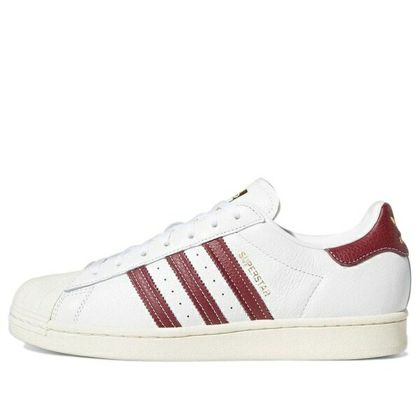 adidas アディダス メンズ スニーカー 【adidas Superstar 'Cream White Collegiate Burgundy' GZ1603】 サイズ US_12(30.0cm)|asty