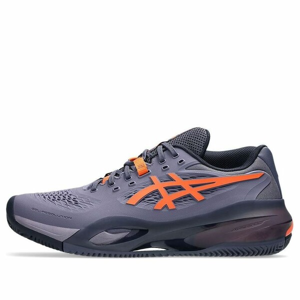 ASICS アシックス メンズ スニーカー  【ASICS Gel-Resolution X Clay \u0027Greyish Purple Nova Orange\u0027 1041A485-500】  大きさ US_7.5(25.5珊)