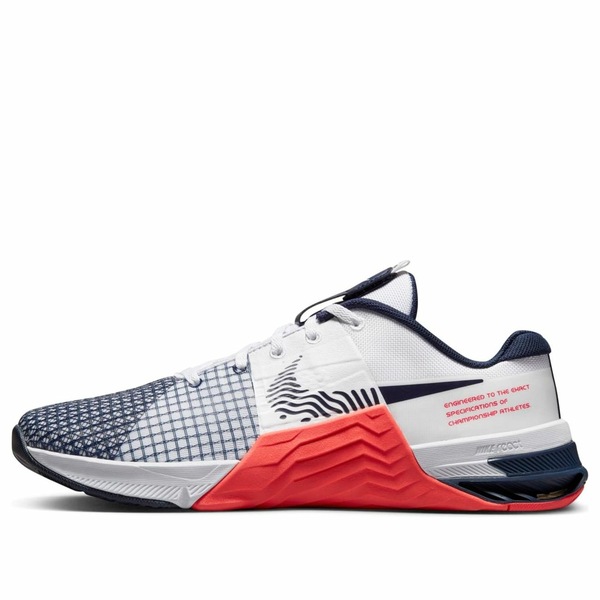 Nike ナイキ メンズ スニーカー  【Nike Metcon 8 \u0027White Crimson Obsidian\u0027 DO9328-101】  大きさ US_9.5(27.5糎)
