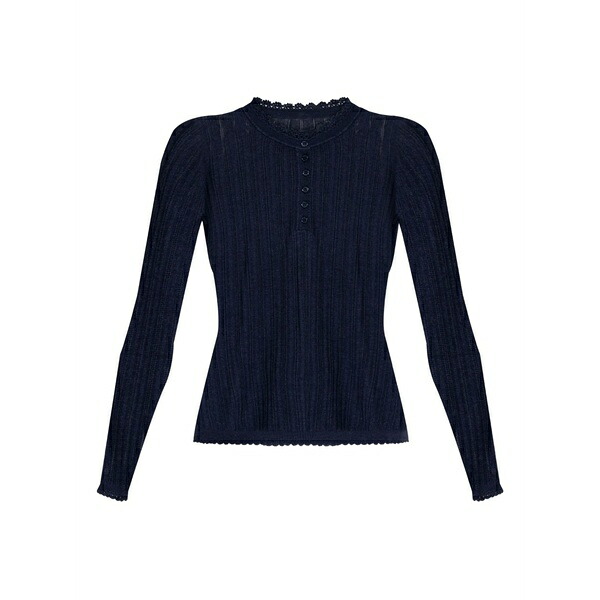 ウラ・ジョンソン レディース Tシャツ トップス Delia top Blue｜asty