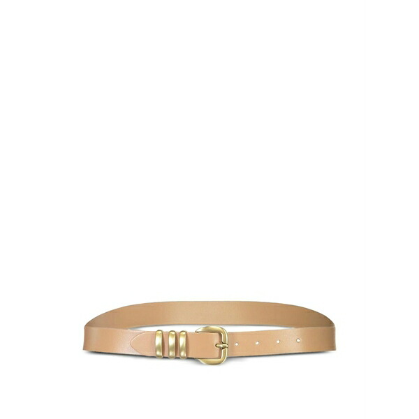 イレブンティ レディース 胴締め 佩び物 Three-loop leather belt Brown